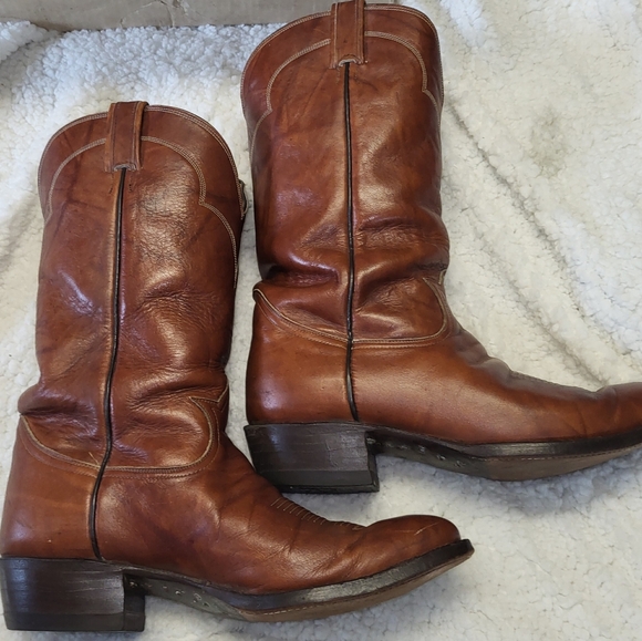 1985 Vintage Tony Lama 5084 Boots Mens 11 EE Wide El Paso USA w/ Box & Receipt - Picture 2 of 9